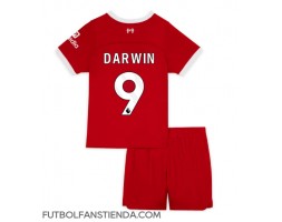 Liverpool Darwin Nunez #9 Primera Equipación Niños 2023-24 Manga Corta (+ Pantalones cortos)